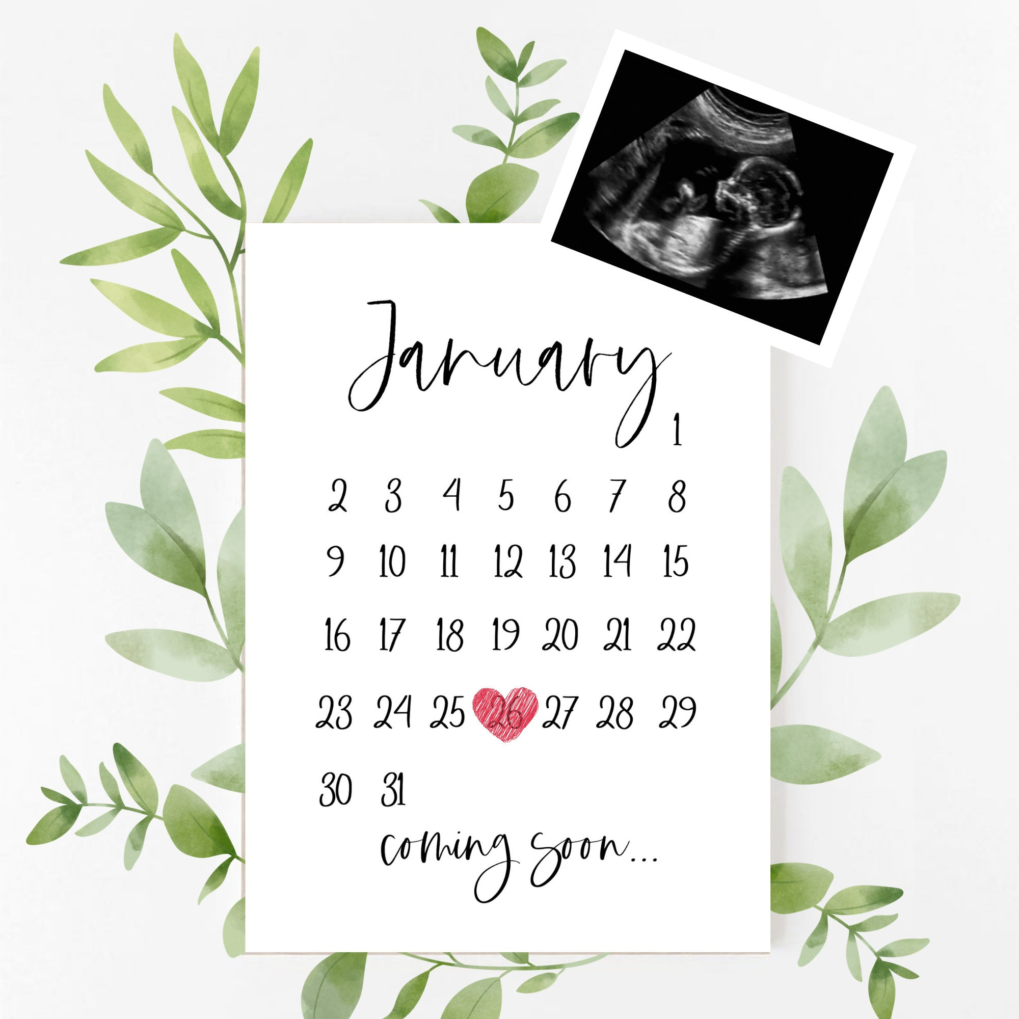 December 2025 Pregnancy Announcement Printable | December regarding Free Printable Pregnancy Announcement Calendar December 2025