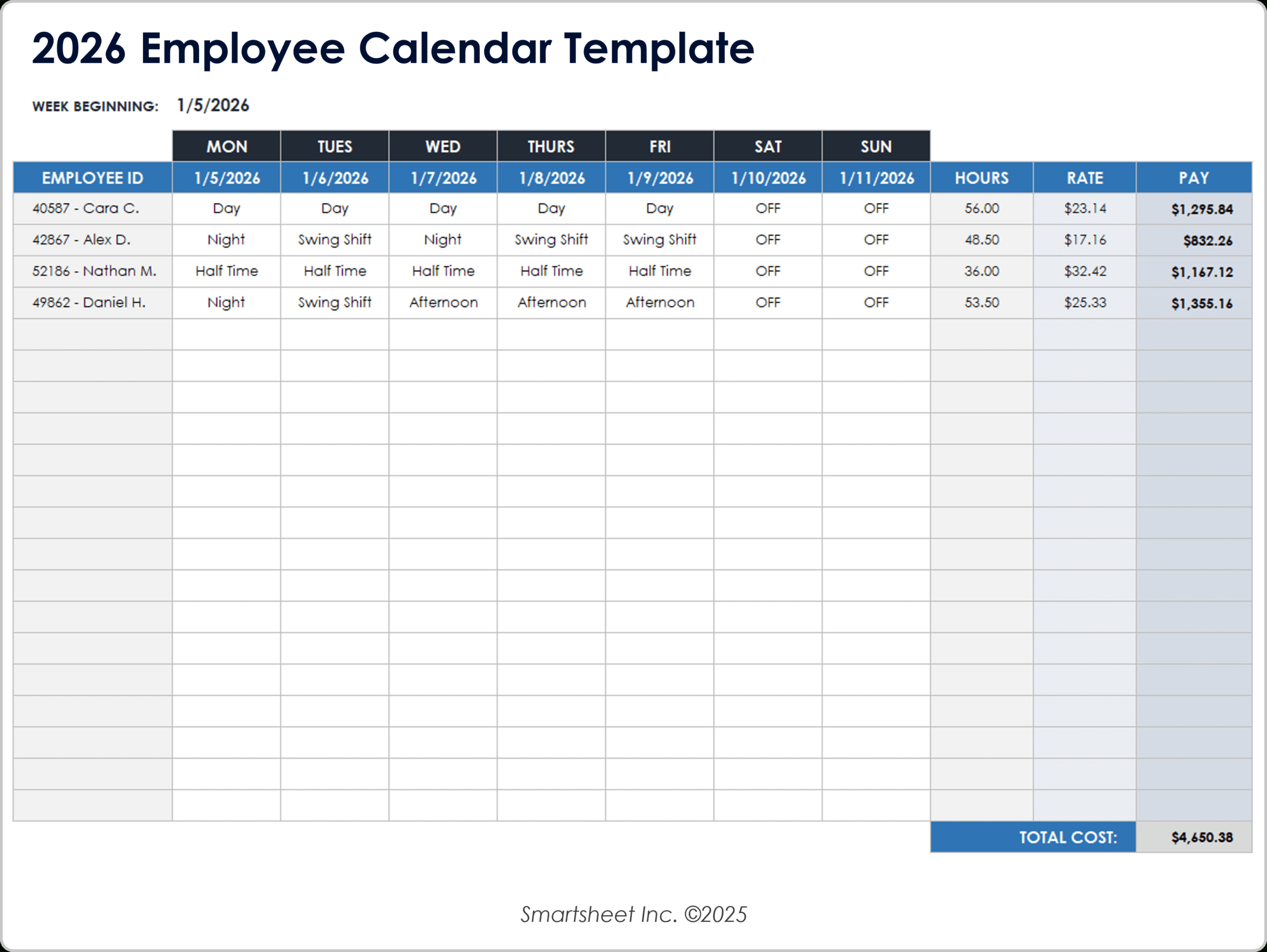 19 Free Google Calendar Templates For 2026 with regard to Employee Attendance Calendar 2026 Template