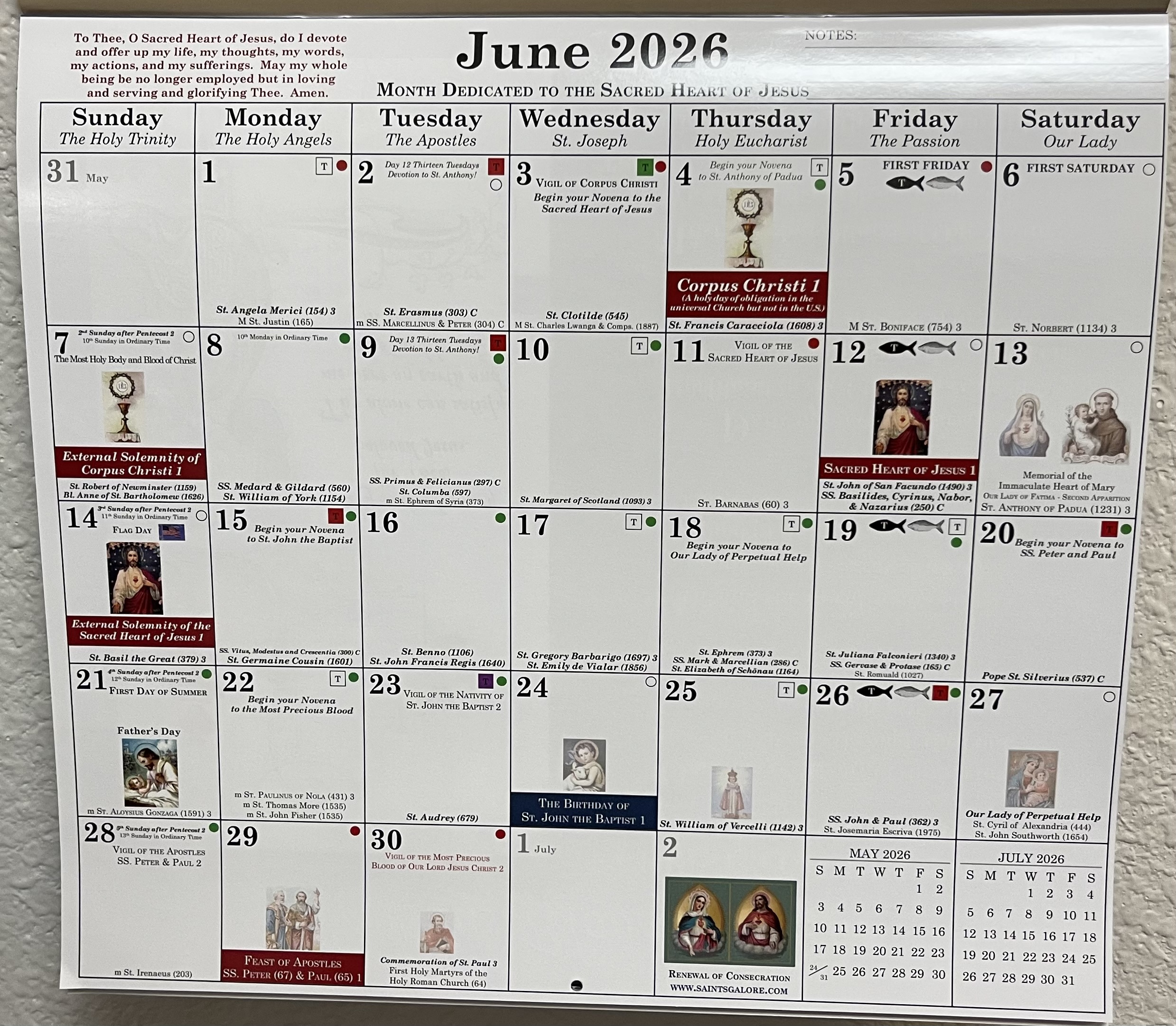 2026 Catholic Calendar | Stella Maris Bookstore in Catholic Religious Calendar 2026
