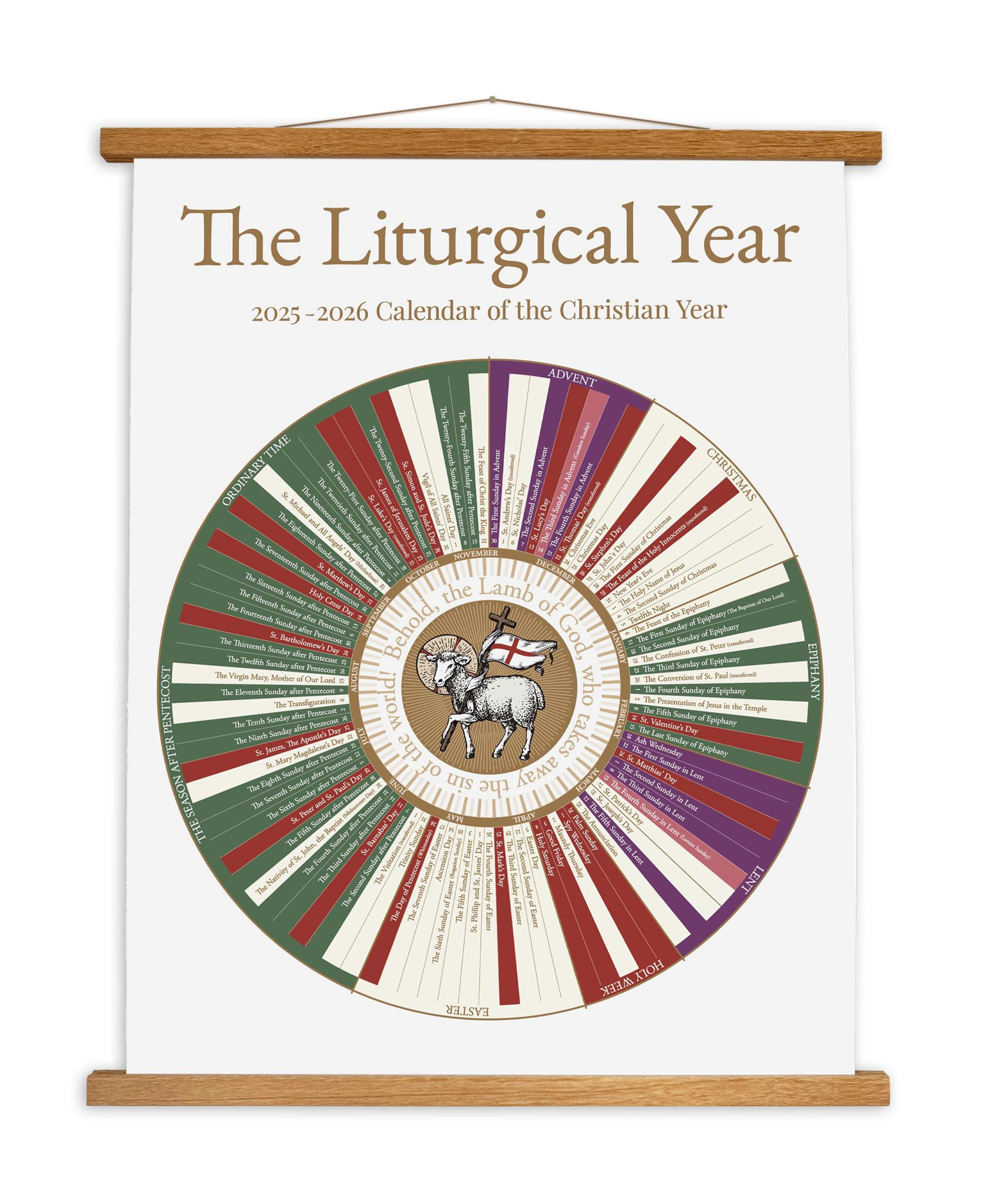 2026 Liturgical Year Wall Calendar | Christian Church Seasons with regard to Liturgical Calendar 2026 Protestant