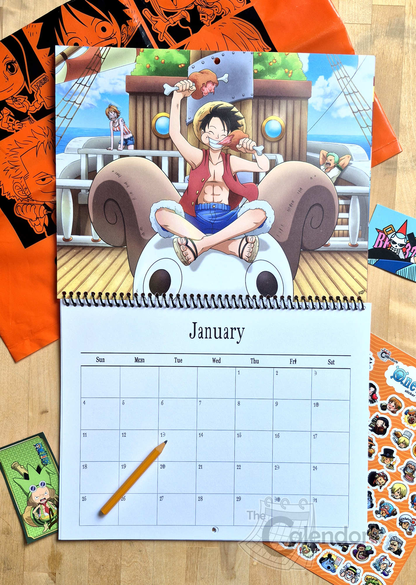 2026 One Piece Wall Calendar with regard to Anime Calendar 2026 USA