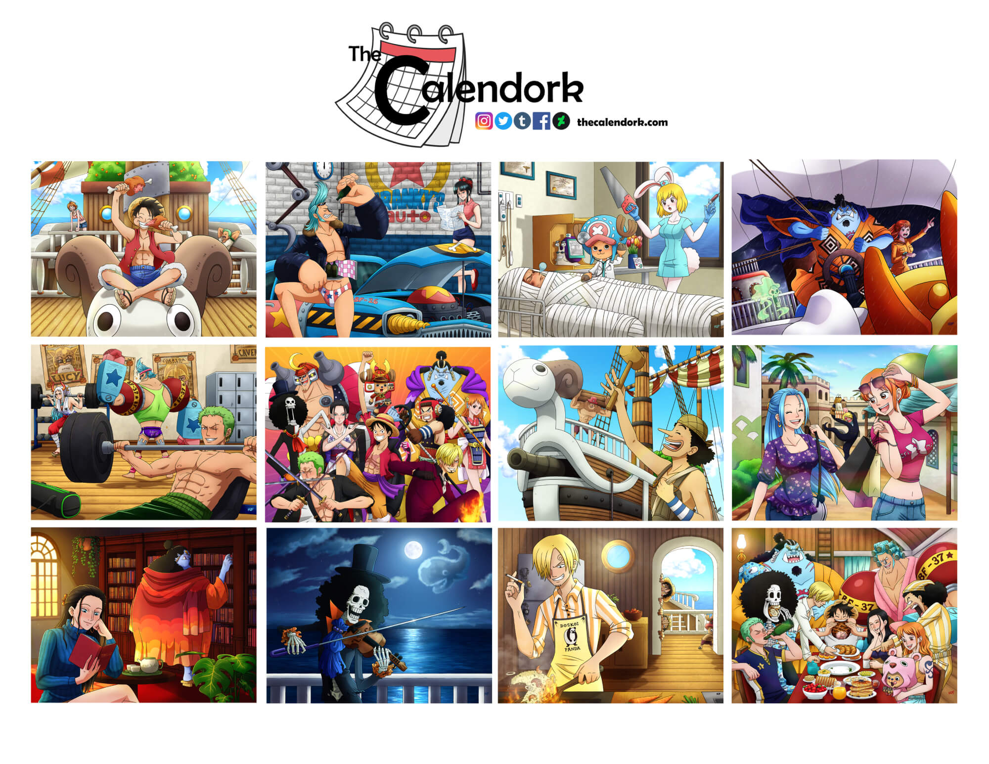 2026 One Piece Wall Calendar within Anime Calendar 2026 Release Dates