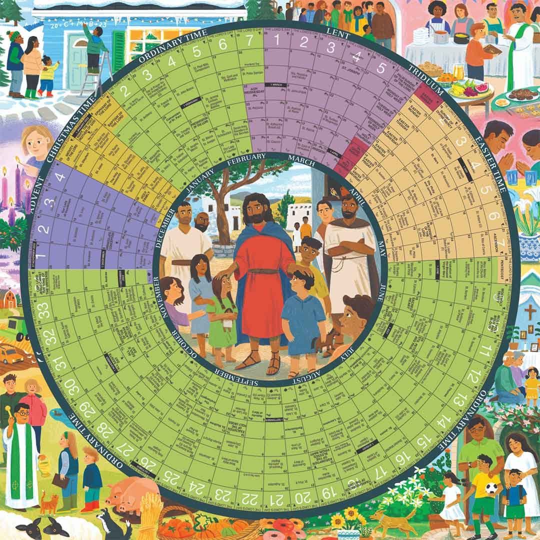 2026 Year Of Grace Liturgical Calendar Laminated Poster within Year Of Grace Liturgical Calendar 2026