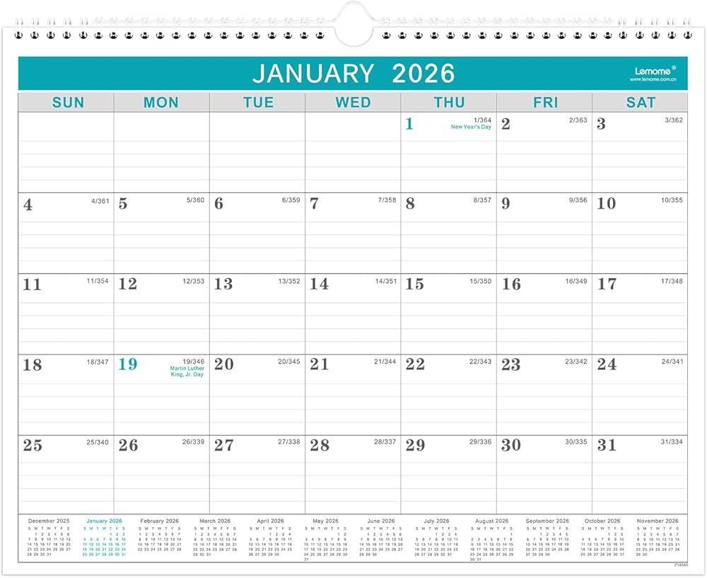 Calendar 2026, 12 Months From January 2026 To Indonesia | Ubuy throughout 2026 Monthly Calendar with Julian Dates