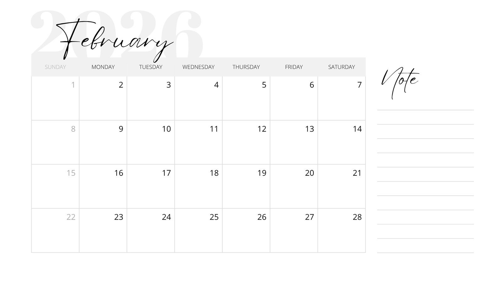 Free To Customize February 2026 Calendar Templates | Canva in February 2026 Calendar Page