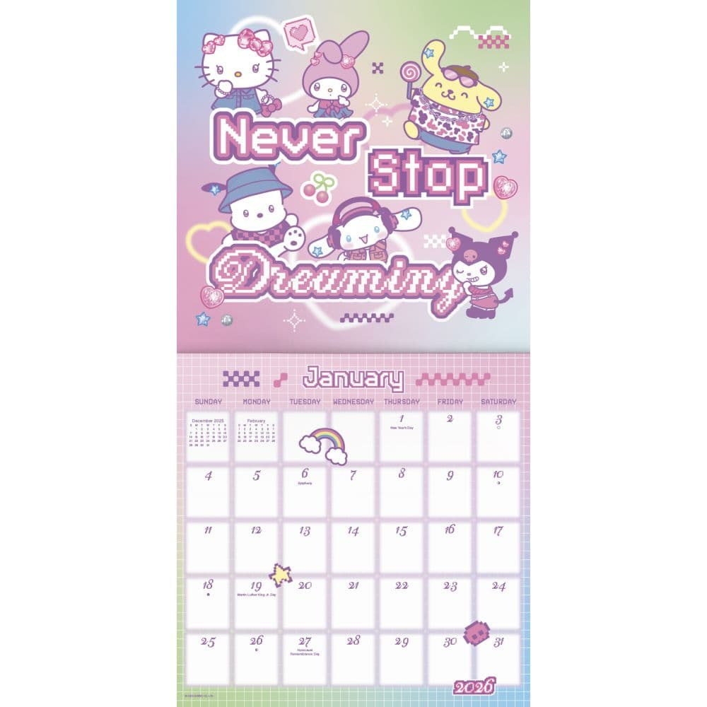 Hello Kitty And Friends Exclusive With Decal 2026 Wall Calendar for Hello Kitty May Calendar 2026