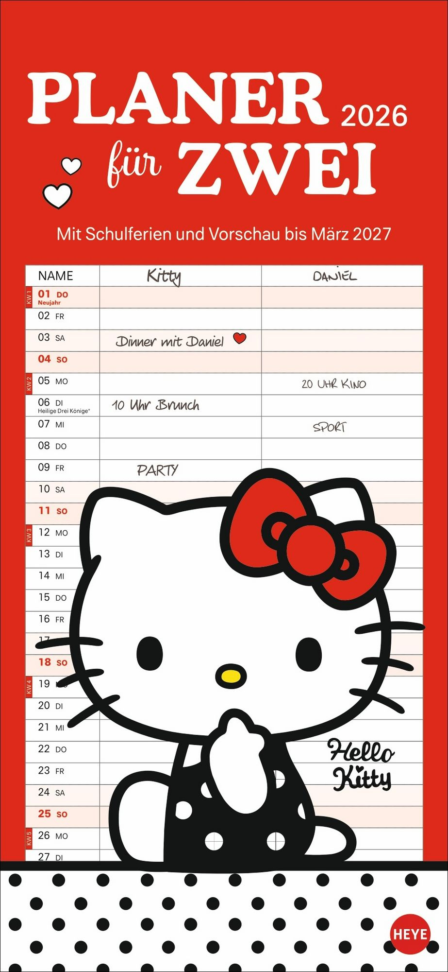 Hello Kitty Planer Für Zwei 2026&amp;quot; Kaufen regarding Hello Kitty Calendar 2026