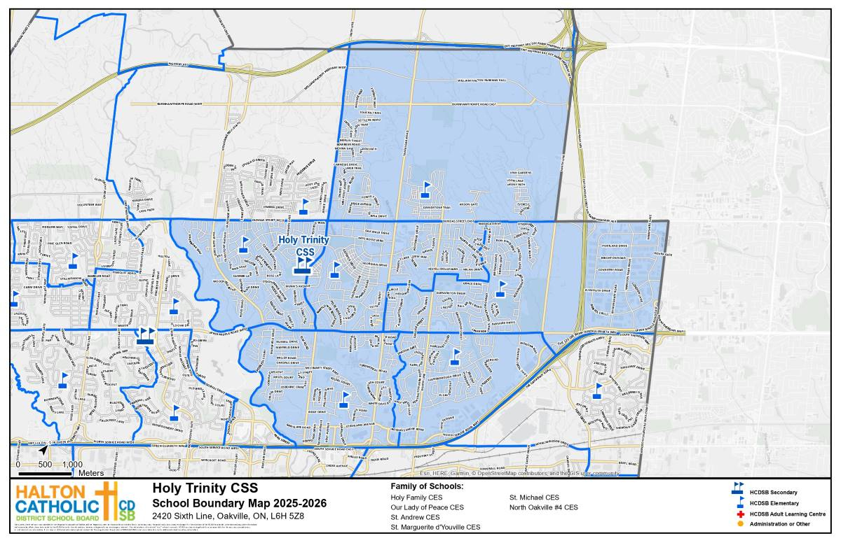Holy Trinity Catholic Secondary School within Halton Catholic School Board Calendar 2026