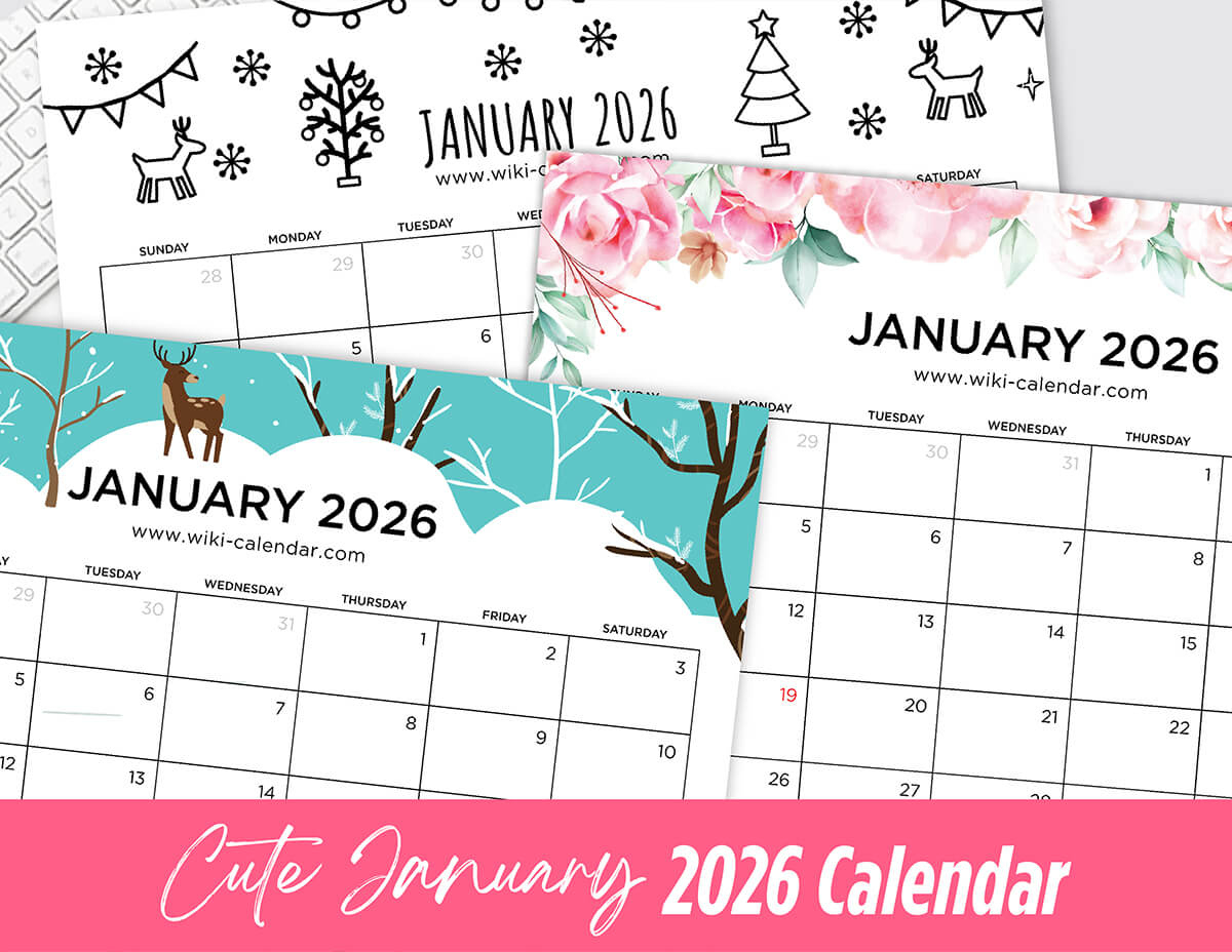 January 2026 Calendar - Printable Templates &amp;amp; More with January 2026 Calendar Printable Wiki