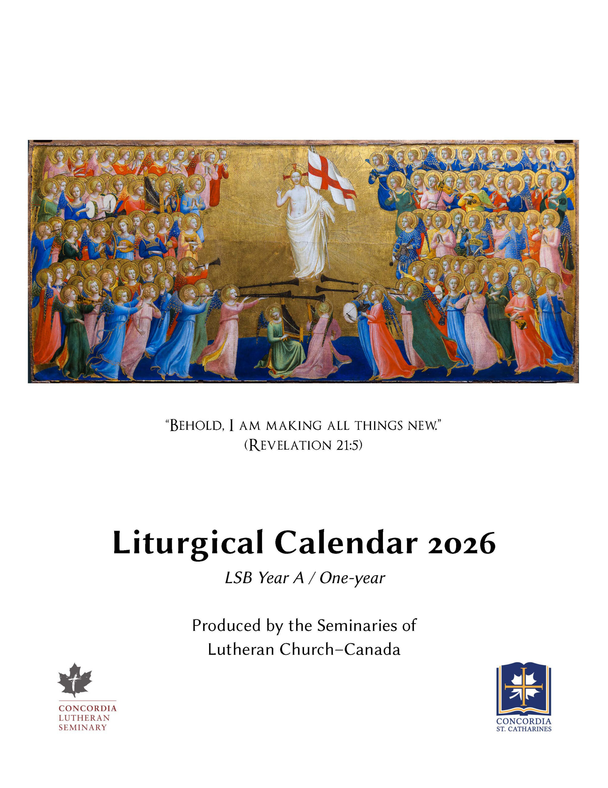 Liturgical Calendar 2026 – Concordia Lutheran Theological Seminary throughout Liturgical Calendar 2026 Canada