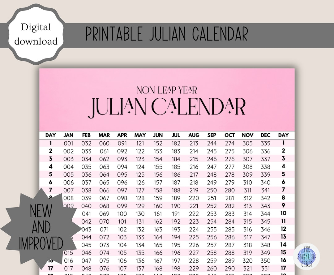 Month Julian Day Format Monthly Calendar Julian Date 310 2026 with 2026 Monthly Calendar with Julian Dates