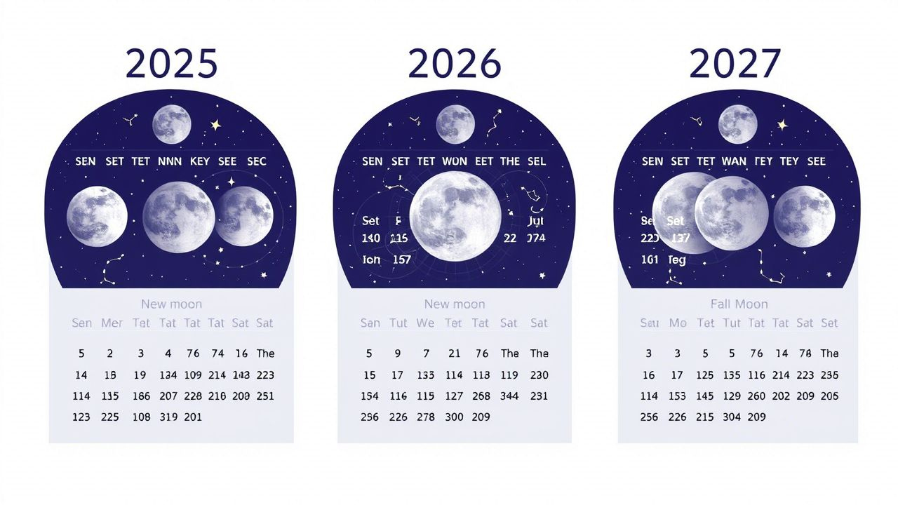 New Moon & Full Moon Calendar 2025-To-2027 With Zodiac Signs with regard to Full Moon Calendar 2026 Usa