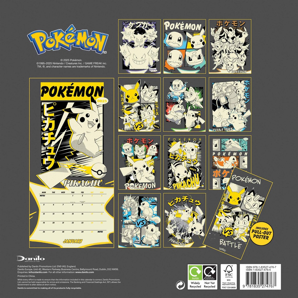 Pokemon Calendar 2026 for Pokemon Calendar 2026 With Holidays