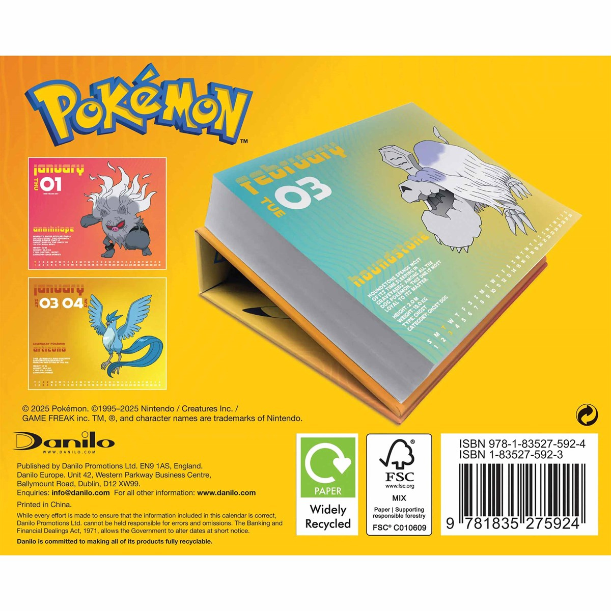 Pokemon Desk Calendar 2026 with regard to Pokemon 2026 Desk Calendar