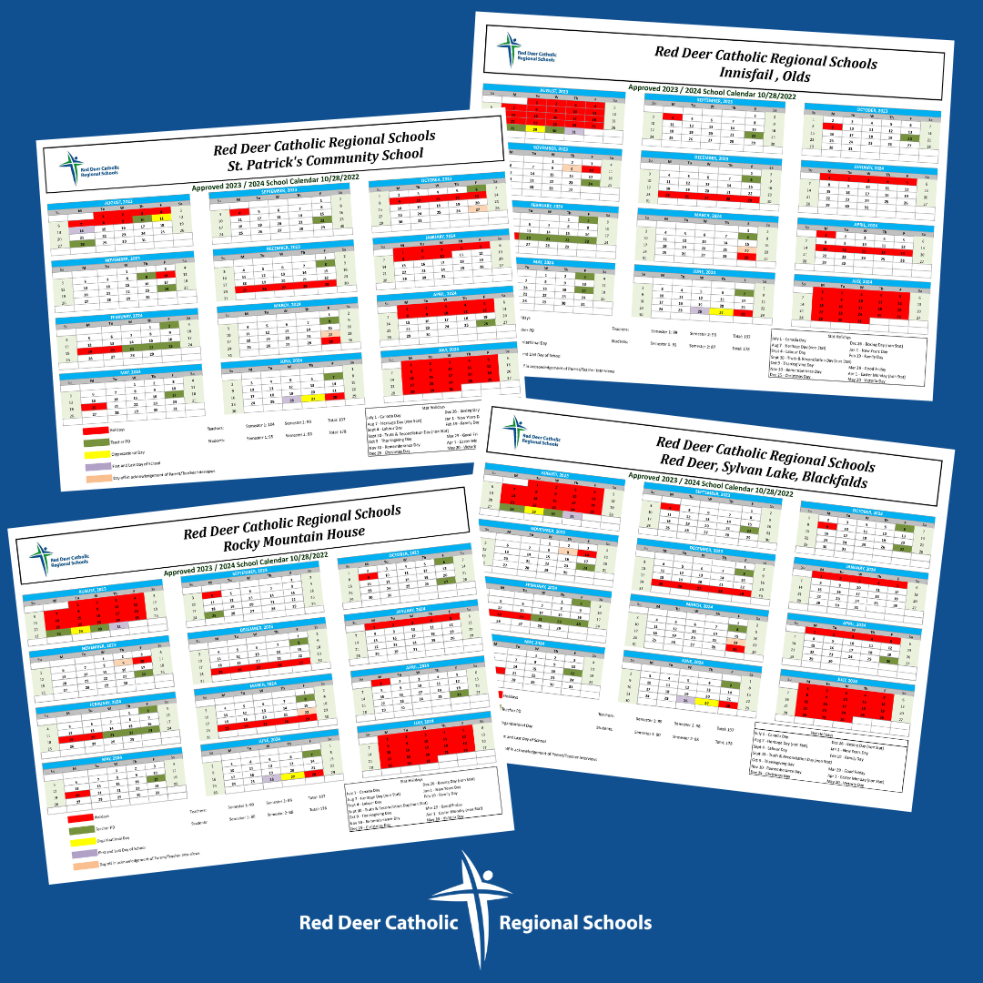 School Calendars | Red Deer Catholic Regional Schools throughout Red Deer Catholic School Calendar 2026